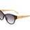 Armação preta e hastes amarelas que sugerem bambus compõem o design de Diane Von Furstenberg para as lentes em degrade. Preço: R$ 656. Foto: Divulgação