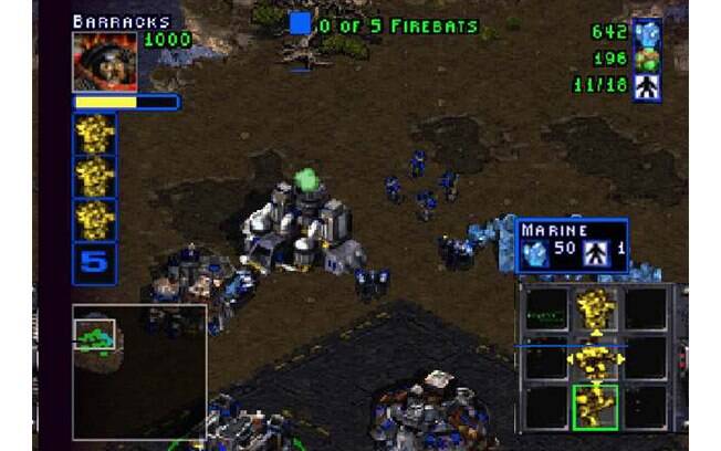 StarCraft 64 (Blizzard/Nintendo, 2000). Foto: Reprodução