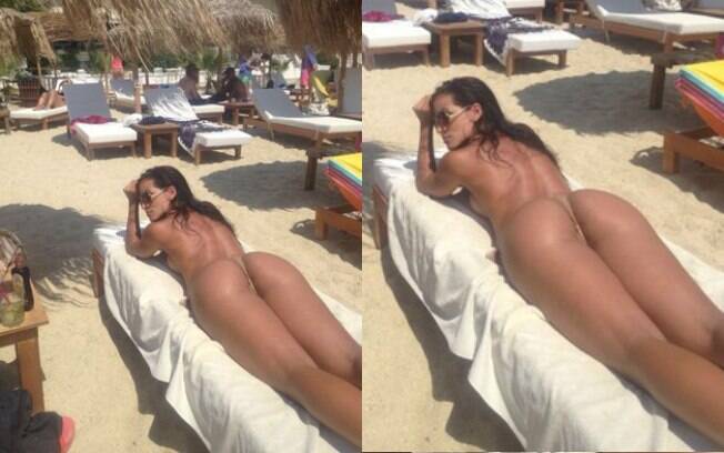 Carla Prata faz topless na Grécia