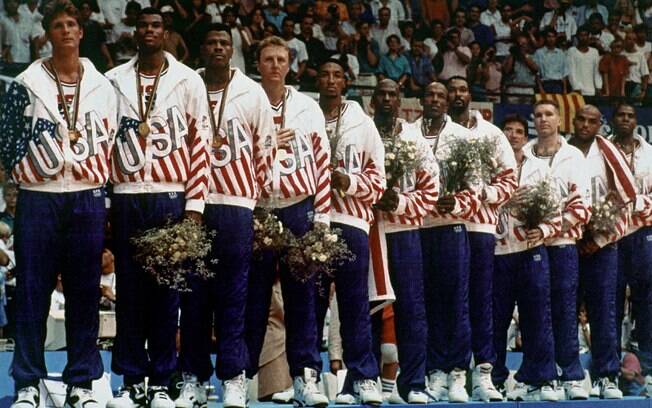 O mítico Dream Team dos Estados Unidos. A NBA chegava às Olimpíadas