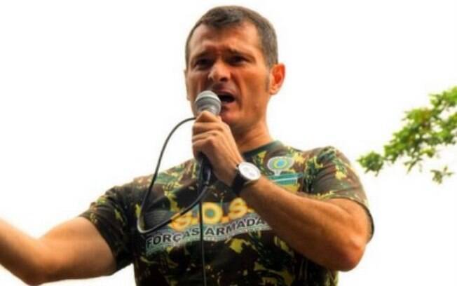 O líder do SOS Forças Armadas, Renato Tamaio: ele faz campanha em prol do golpe militar