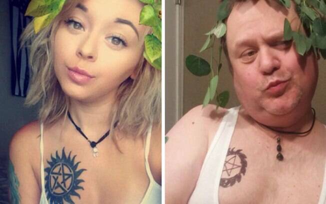 Pai recria selfies sensuais da filha