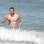 Thiago Lacerda se refresca no mar da Barra da Tijuca, no Rio. Foto: AgNews