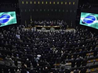 Posse dos deputados federais na Câmara