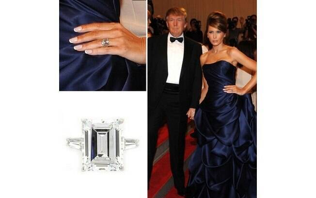 Casada com o milionário Donald Trump, Melania Knauss ganhou uma preciosidade da London Company Graff no valor de US$ 1 milhão