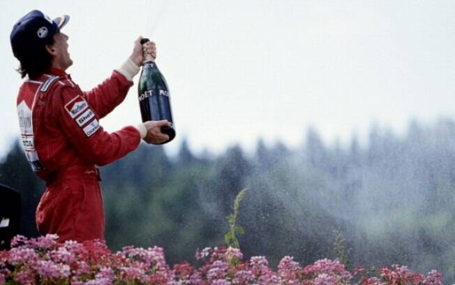 Senna vence na Bélgica. Foto: Getty Images