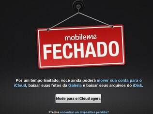 MobileMe foi substituído pelo iCloud