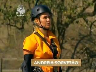 Andréa Sorvetão desistiu da prova de resistência