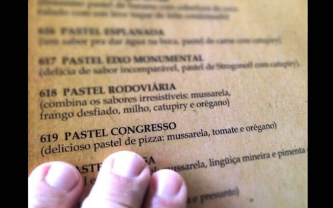 A foto publicada na conta do Senado no Instagram homenageou o pastel Congresso, no sabor pizza