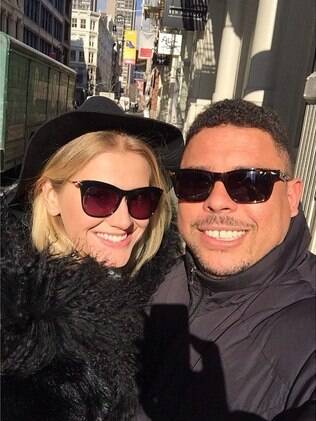 Ronaldo e Celina Locks em Nova York