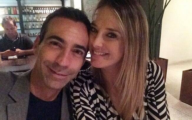 César Tralli e Ticiane Pinheiro em foto postada pelo jornalista esta semana