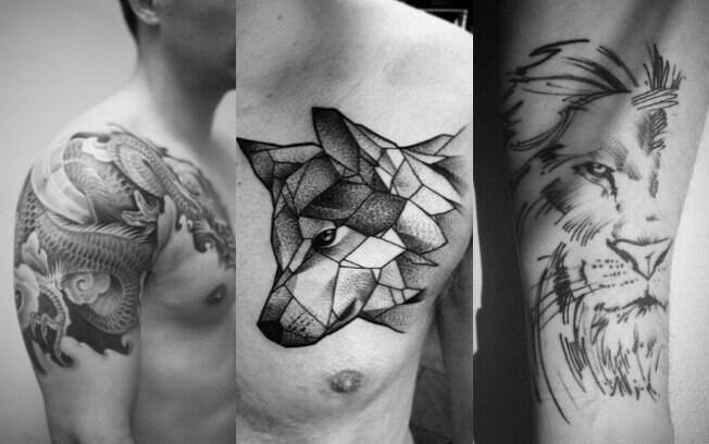 Animais também estão presentes nas tattoos masculinas