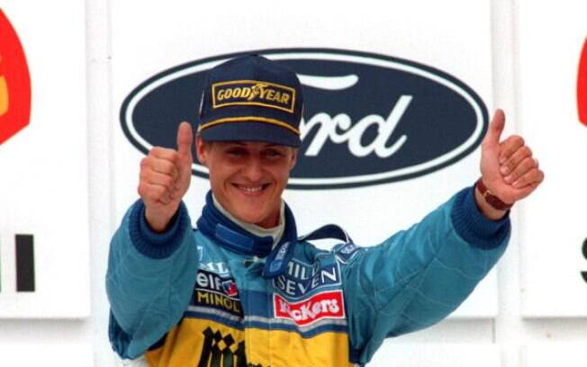 Já bicampeão do mundo, Schumacher fez em 1995 seu último ano pela Benetton e foi para a Ferrari. Foto: Getty Images