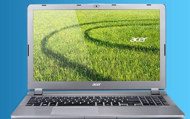 Notebook Acer Aspire E5 com chip Intel Core i5 e 4 GB de RAM custa em média R$ 1.600