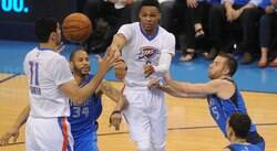 Thunder vence Mavericks com show de Westbrook