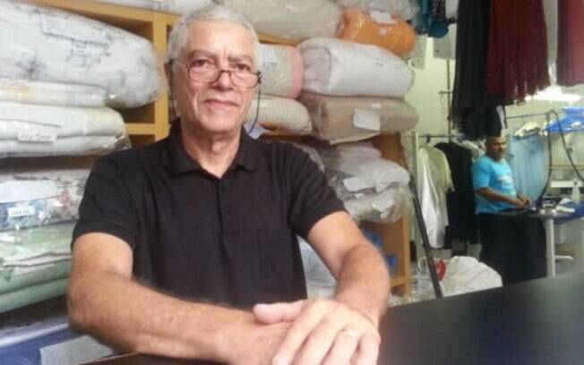 Renato Soares na lavanderia da família: negócio de 33 anos
