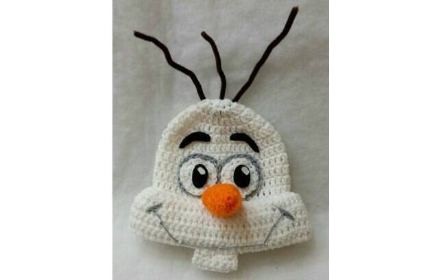O Olaf, de Frozen, também pode ser representado em uma touquinha. Foto: Pinterest/Katy Holybee