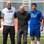 Belfort, Marcos, Dana White, Ganso e Wanderlei Silva depois de desafio de pênaltis. Foto: Divulgação/TUF