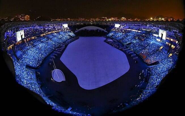 Cerimônia de abertura do Rio 2016
. Foto: Reprodução Twitter