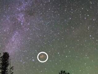 Imagem mostra meteoro entrando na atmosfera no último dia 16 de outubro, na Carolina do Sul, nos EUA