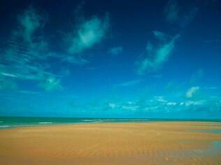 Vista da praia de Corumbau