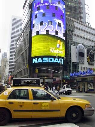 Lançamento do Windows XP, em 2001, aconteceu em um teatro da Time Square