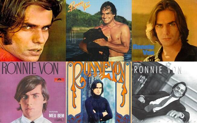 Algumas das 25 capas de discos de Ronnie Von