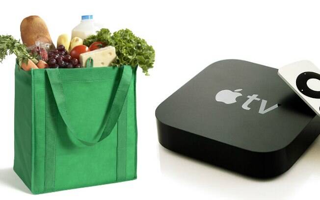 'Compras de supermercado e filmes comprados na Apple TV'