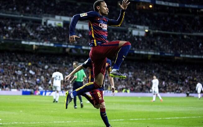 Neymar salta no Bernabéu: casa do Real foi dominada