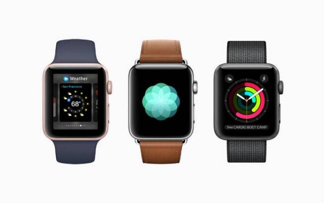 Com versões em alumínio ou aço inoxidável, Apple Watch 2 conta com pulseiras que podem ser substituídas pelo usuário