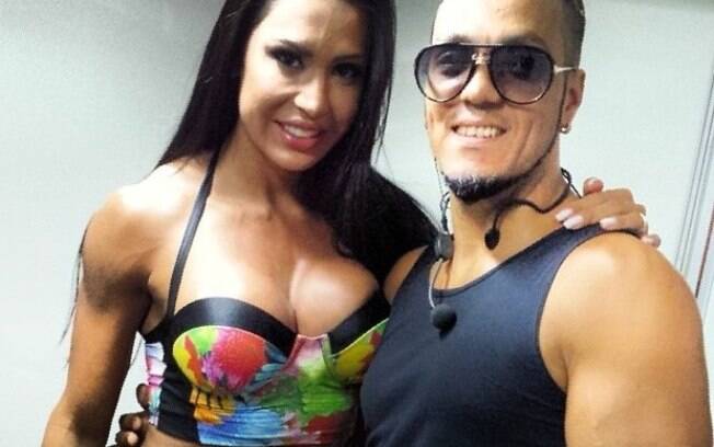 Gracyanne Barbosa com o marido, Belo