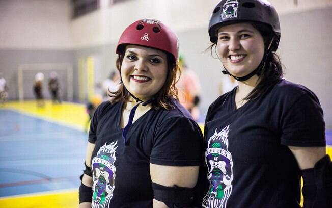 Vanessa Lima (esquerda) e Beatriz Damasceno estão no time há cerca de dois anos
