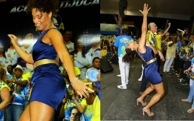 Juliana Alves cai no samba na Unidos da Tijuca, no Rio