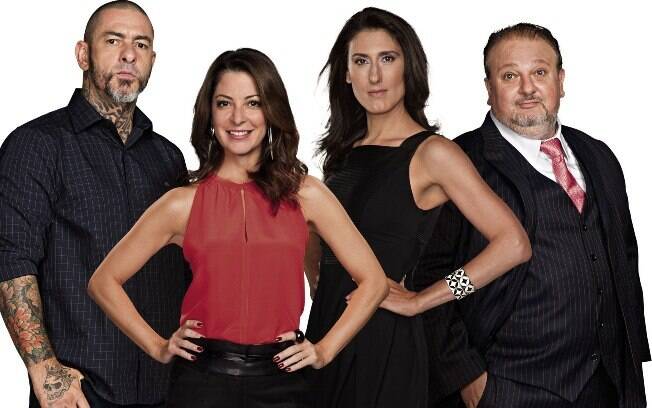 Henrique Fogaça, Ana Paula Padrão, Paola Carosella e Erick Jacquin, do MasterChef
