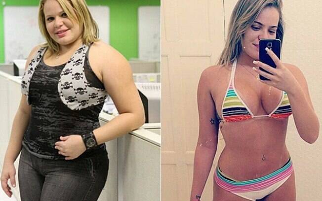 Ex-BBB Paulinha mostra antes e depois: 44 Kg a menos. Foto: Reprodução/Instagram