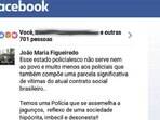PM tem prisão decretada após criticar corporação em comentário no Facebook