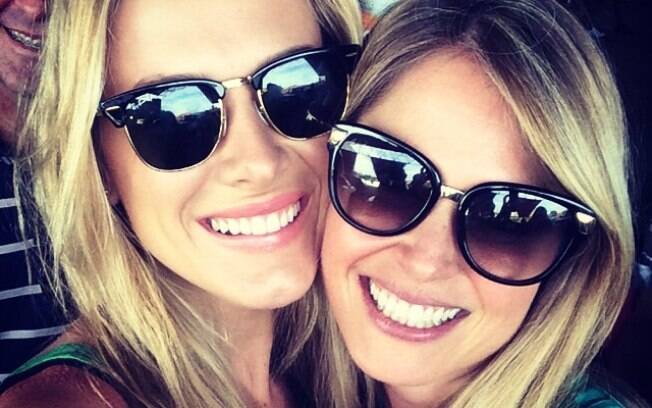 Fiorella Matheis e Susana Werner no Castelão