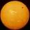 O australiano Paul Haese também capturou a passagem de Vênus entre o Sol e a Terra. O planeta é o minúsculo disco escuro que aparece no quarto superior direito da foto. Foto: Paul Haese 
