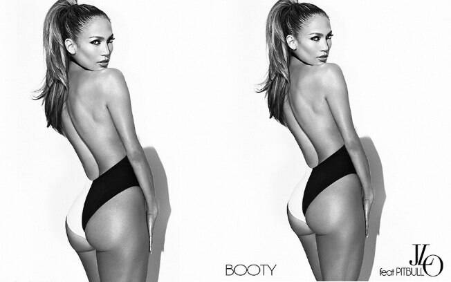 Jennifer Lopez mostrou que continua em forma em foto para o single 'Booty' em parceria com Pitbull
