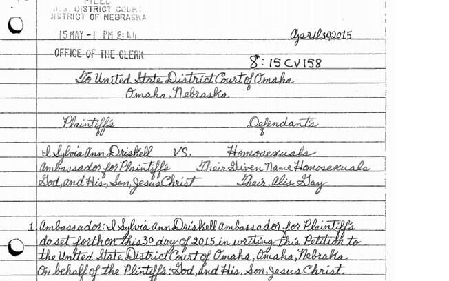 Sylvia Driskell versus homossexuais