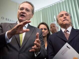 Renan Calheiros e Michel Temer