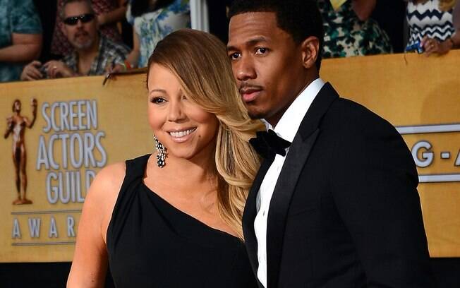 Mariah Carey com Nick Cannon quando ainda eram casados