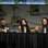 Oded Fehr, Michelle Rodriguez e Milla Jovovich no painel de "Resident Evil: Retribution". Foto: Getty Images