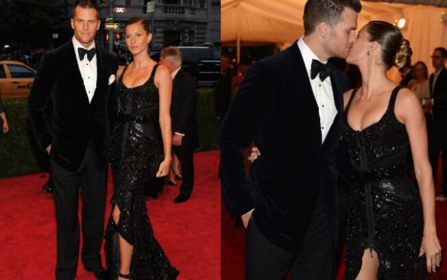 Gisele Bündchen e o marido Tom Brady