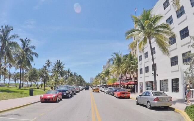 Ocean Drive é parada obrigatória para quem vai para Miami Beach