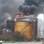 Incêndio volta a crescer em tanque de combustível no Porto de Santos, nesta quarta-feira (8). Foto: Corpo de Bombeiros/Divulgação
