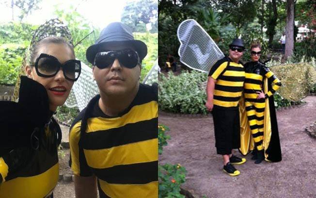 A dupla ainda se vestiu de abelha rainha e zangão