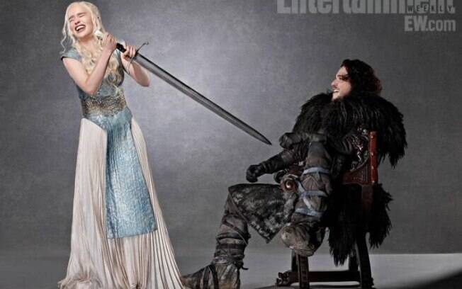 Daenerys (Emilia Clarke) e Jon Snow (Kit Harington) seriam os grandes protagonistas de