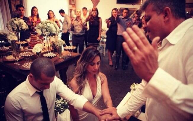 Lizi Benites se casa com o personal trainer Wanderson Cardoso, conhecido como Galego. Foto: Reprodução/Instagram