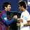 Messi e Neymar se encontraram em dezembro de 2011. Foto: AP